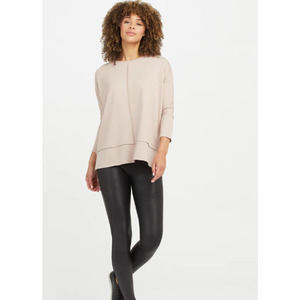 SPANX the perfect length cozy comfort dolman top in oat